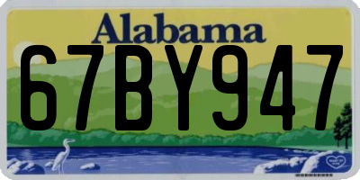 AL license plate 67BY947