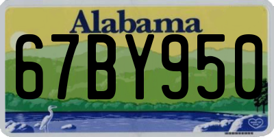 AL license plate 67BY950