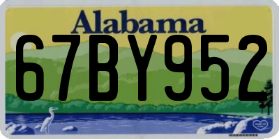 AL license plate 67BY952