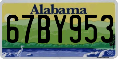 AL license plate 67BY953