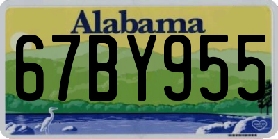 AL license plate 67BY955
