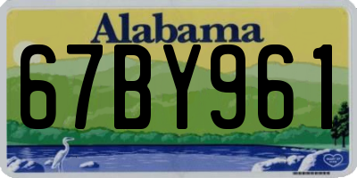 AL license plate 67BY961