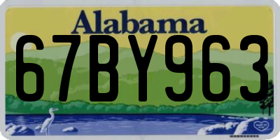 AL license plate 67BY963