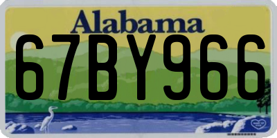 AL license plate 67BY966