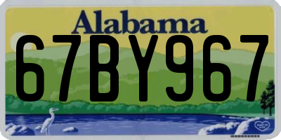 AL license plate 67BY967