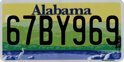 AL license plate 67BY969