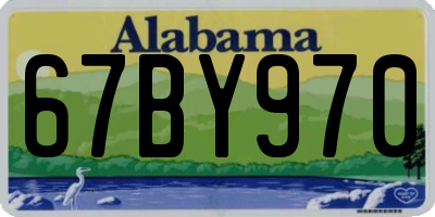 AL license plate 67BY970