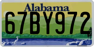 AL license plate 67BY972