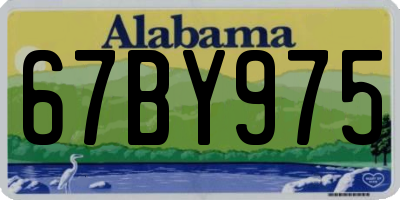 AL license plate 67BY975