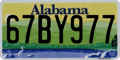 AL license plate 67BY977