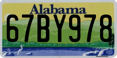 AL license plate 67BY978