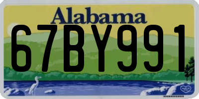 AL license plate 67BY991