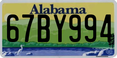 AL license plate 67BY994