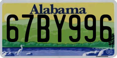 AL license plate 67BY996