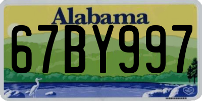 AL license plate 67BY997