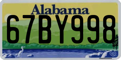AL license plate 67BY998
