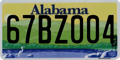 AL license plate 67BZ004