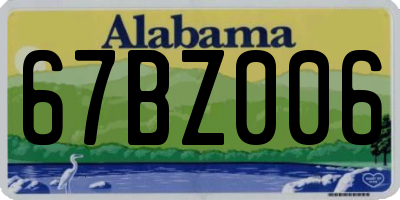 AL license plate 67BZ006