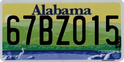 AL license plate 67BZ015