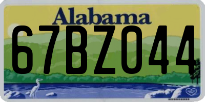 AL license plate 67BZ044