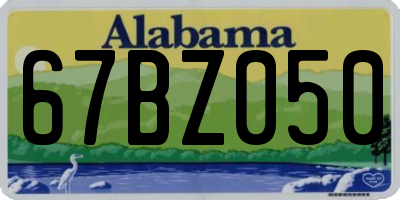AL license plate 67BZ050