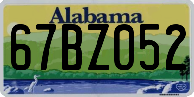 AL license plate 67BZ052
