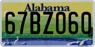 AL license plate 67BZ060
