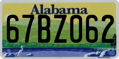 AL license plate 67BZ062