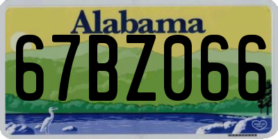 AL license plate 67BZ066