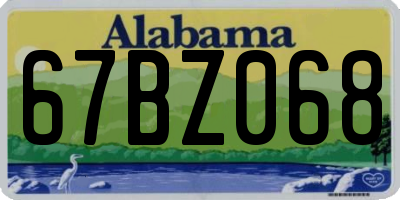 AL license plate 67BZ068