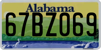 AL license plate 67BZ069