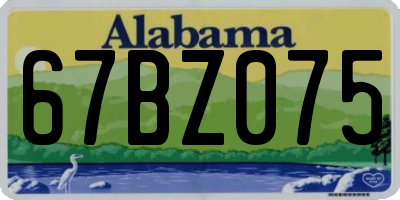 AL license plate 67BZ075