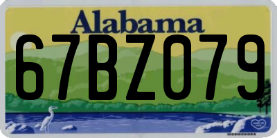 AL license plate 67BZ079