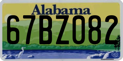 AL license plate 67BZ082