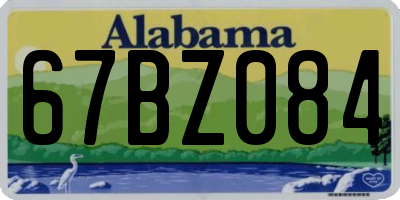 AL license plate 67BZ084