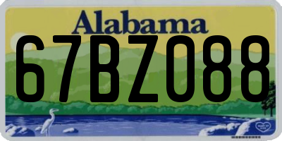 AL license plate 67BZ088
