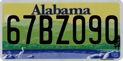 AL license plate 67BZ090