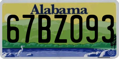 AL license plate 67BZ093