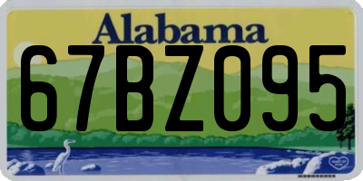 AL license plate 67BZ095