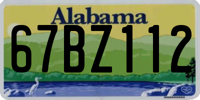 AL license plate 67BZ112