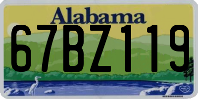 AL license plate 67BZ119