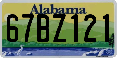 AL license plate 67BZ121