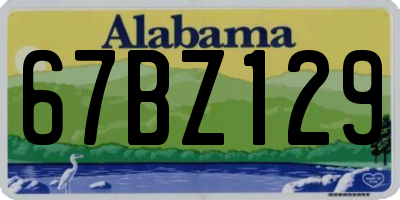 AL license plate 67BZ129