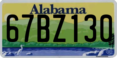 AL license plate 67BZ130