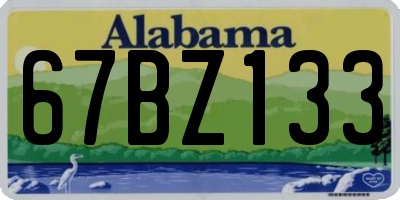 AL license plate 67BZ133