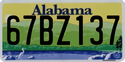 AL license plate 67BZ137