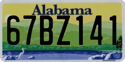 AL license plate 67BZ141