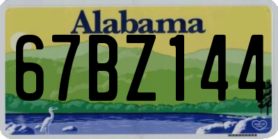 AL license plate 67BZ144