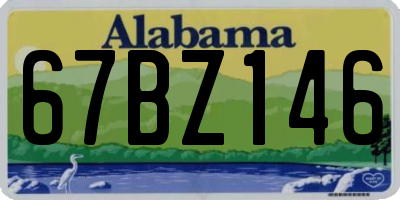 AL license plate 67BZ146