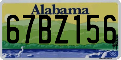 AL license plate 67BZ156